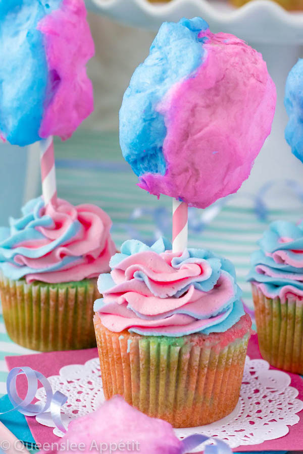 Cotton Candy is great. Cupcakes are great. Together, they make something even greater! These Cotton Candy Cupcakes are a super fun and delicious treat that kids (and your inner kid) will love! 