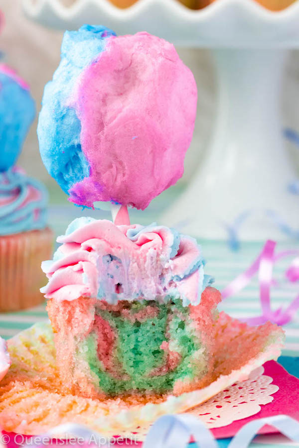 Cotton Candy is great. Cupcakes are great. Together, they make something even greater! These Cotton Candy Cupcakes are a super fun and delicious treat that kids (and your inner kid) will love! 