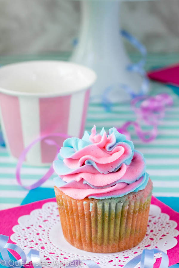 Cotton Candy is great. Cupcakes are great. Together, they make something even greater! These Cotton Candy Cupcakes are a super fun and delicious treat that kids (and your inner kid) will love! 