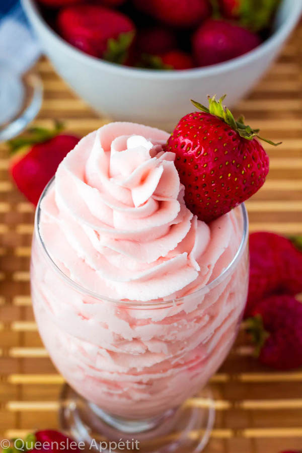 This Dreamy Strawberry Buttercream Frosting is so light and creamy with an authentic strawberry flavour. It’s incredibly simple and pairs perfectly with cakes, cupcakes and other desserts!