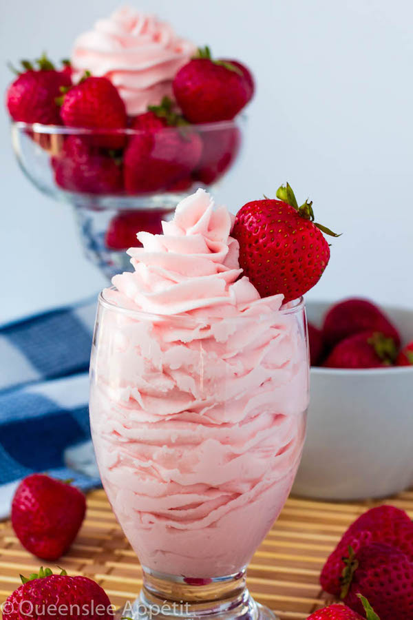 This Dreamy Strawberry Buttercream Frosting is so light and creamy with an authentic strawberry flavour. It’s incredibly simple and pairs perfectly with cakes, cupcakes and other desserts!