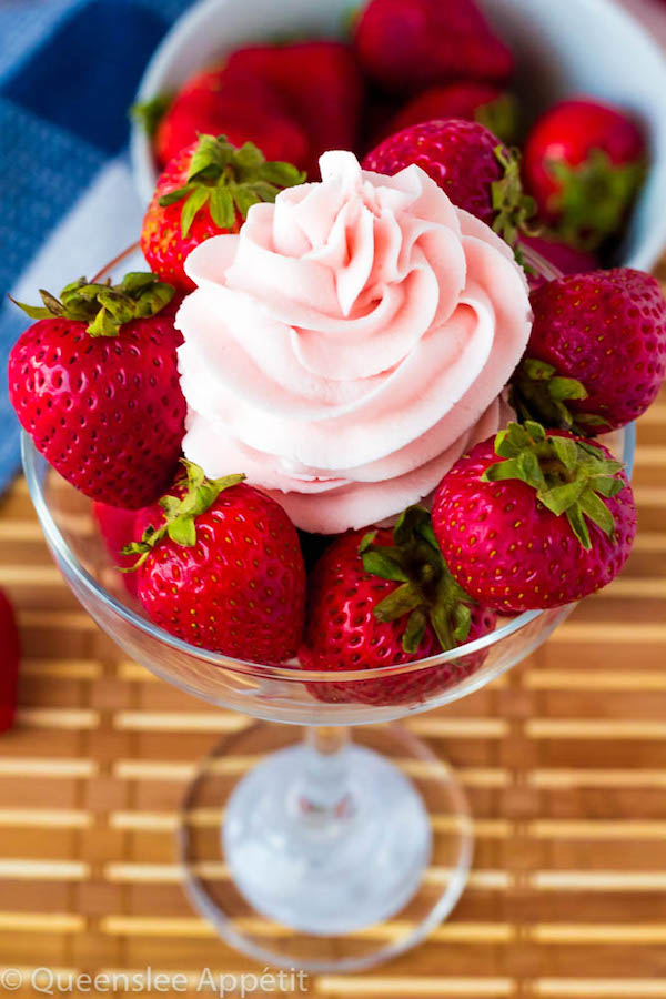 This Dreamy Strawberry Buttercream Frosting is so light and creamy with an authentic strawberry flavour. It’s incredibly simple and pairs perfectly with cakes, cupcakes and other desserts!