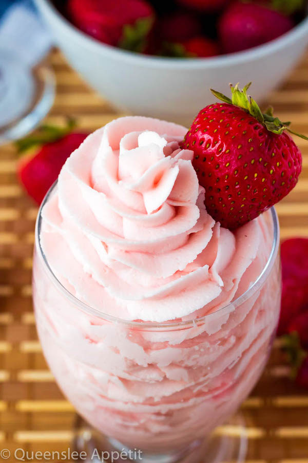 This Dreamy Strawberry Buttercream Frosting is so light and creamy with an authentic strawberry flavour. It’s incredibly simple and pairs perfectly with cakes, cupcakes and other desserts!