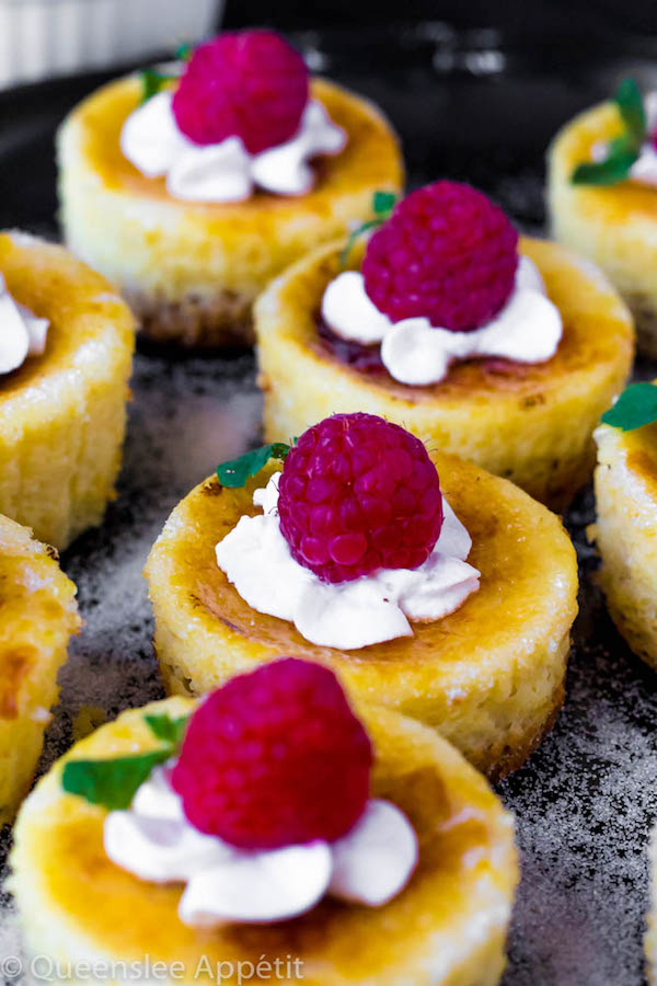 Classic Creme Brûlée and Creamy Cheesecake collaborate to make these incredible Mini Creme Brûlée Cheesecakes! With a custard based cheesecake topped with a yummy caramelized sugar topping, these mini treats are sure to be a huge hit! 