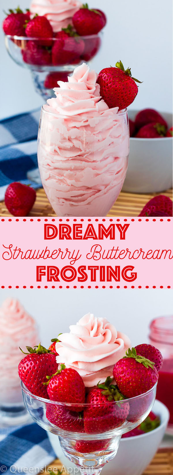 This Dreamy Strawberry Buttercream Frosting is so light and creamy with an authentic strawberry flavour. It’s incredibly simple and pairs perfectly with cakes, cupcakes and other desserts!