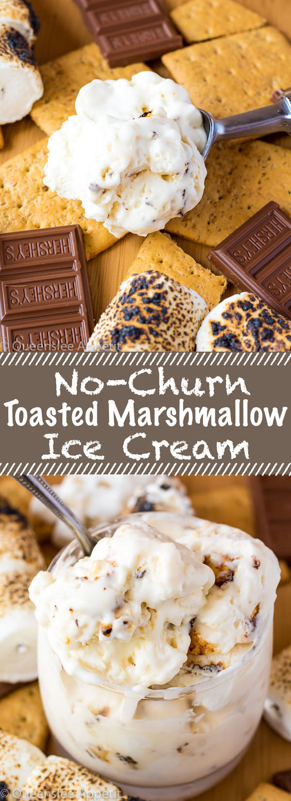 This Toasted Marshmallow Ice Cream starts with a creamy marshmallow ice cream base that’s loaded with gooey toasted marshmallows. No campfire or ice cream machine is needed to make this simple summer treat! 