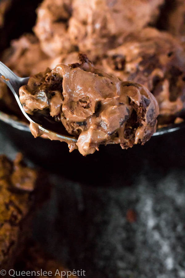 This No-Churn Brownie Fudge Swirl Ice Cream is for hardcore chocolate lovers only. This rich and creamy chocolate ice cream is loaded with chocolate chunks, chunks of brownies and swirled with silky ganache! 