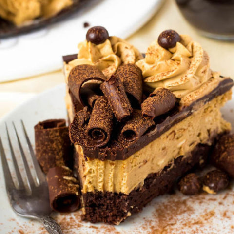 Coffee Brownie Cheesecake ~ Recipe | Queenslee Appétit