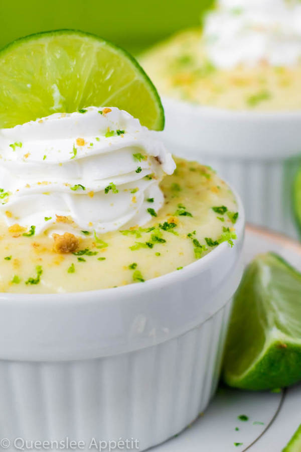 This Key Lime Pie Pudding is sweet, tangy and creamy. Each bite tastes just like a key lime pie! Top this key lime pudding off with whipped cream, crushed graham crackers and a slice of lime for a delightful summer treat! 