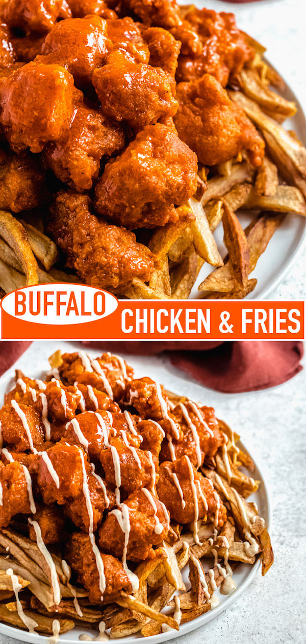 buffalo chicken and fries long pin image