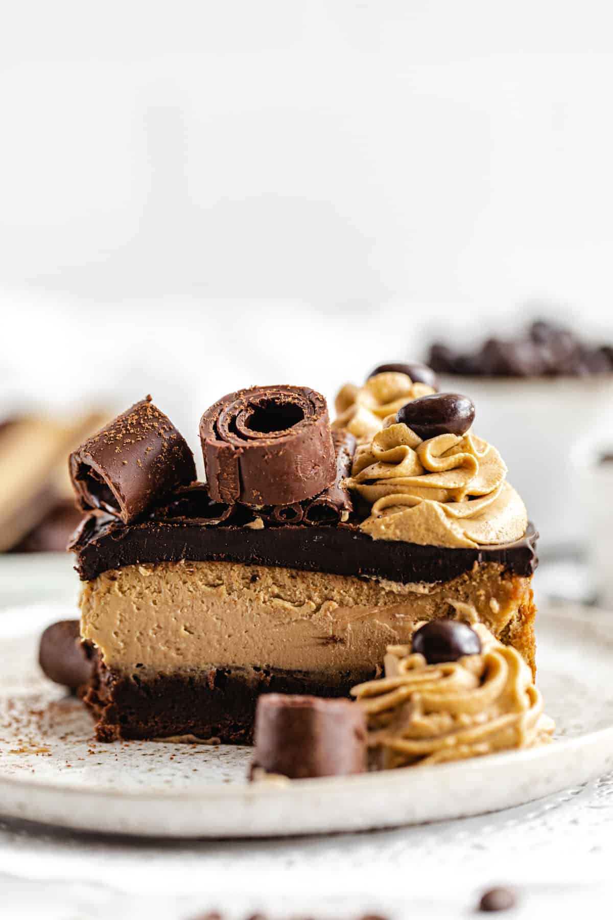 Coffee Brownie Cheesecake ~ Recipe | Queenslee Appétit