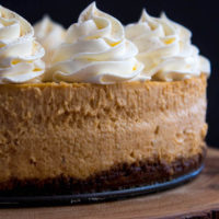 Pumpkin Cheesecake with Gingersnap Crust