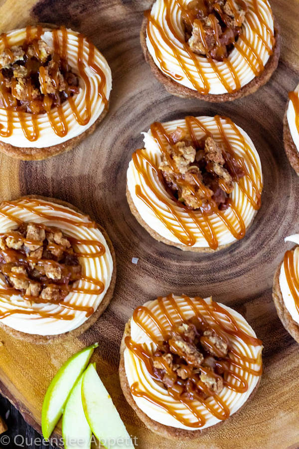 Salted Caramel Apple Crisp Cookie Sandwiches