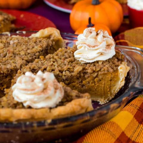 streusel pumpkin pie