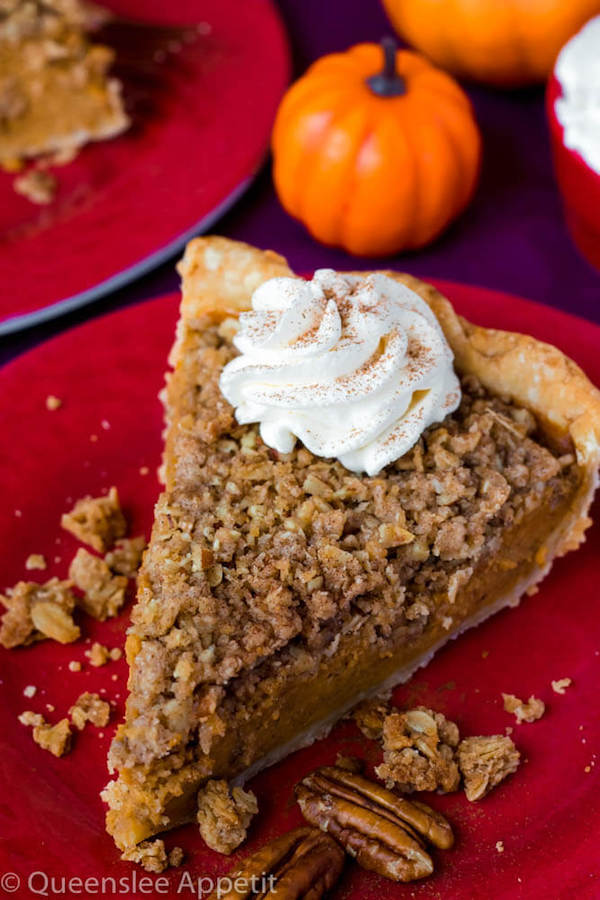 streusel pumpkin pie 