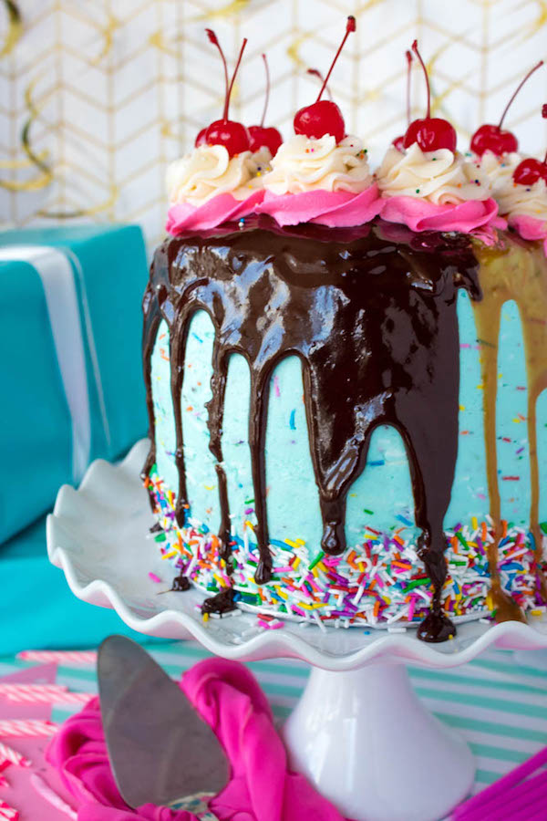 Sundae Birthday Cake