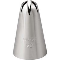 Wilton 402-2004 No. 2D Large Drop Flower Piping Tip