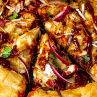Cranberry BBQ Turkey Pizza