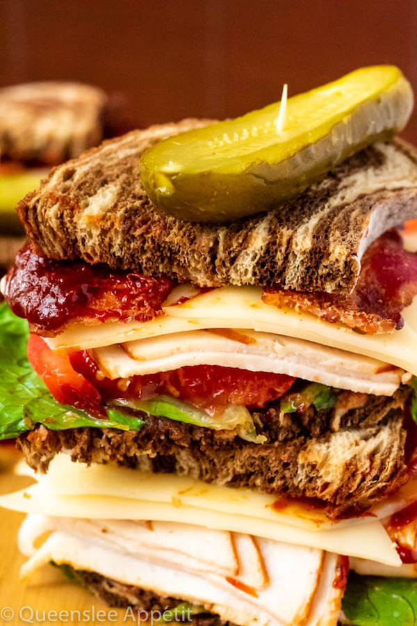 Turkey Sandwiches with Cranberry BBQ Sauce