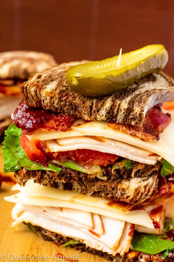 Turkey Sandwiches with Cranberry BBQ Sauce