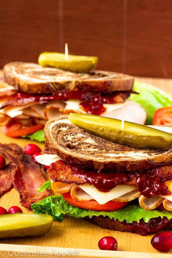 Turkey Sandwiches with Cranberry BBQ Sauce