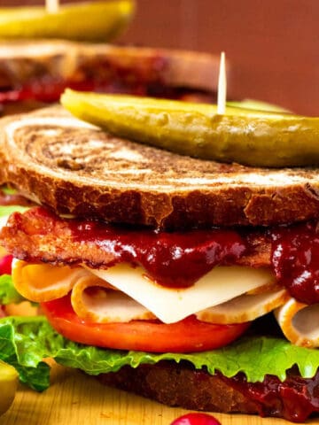 These Turkey Sandwiches are the best way to use up those Thanksgiving leftovers.   