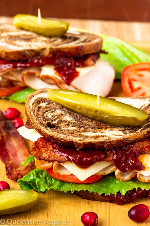 Turkey Sandwiches with Cranberry BBQ Sauce