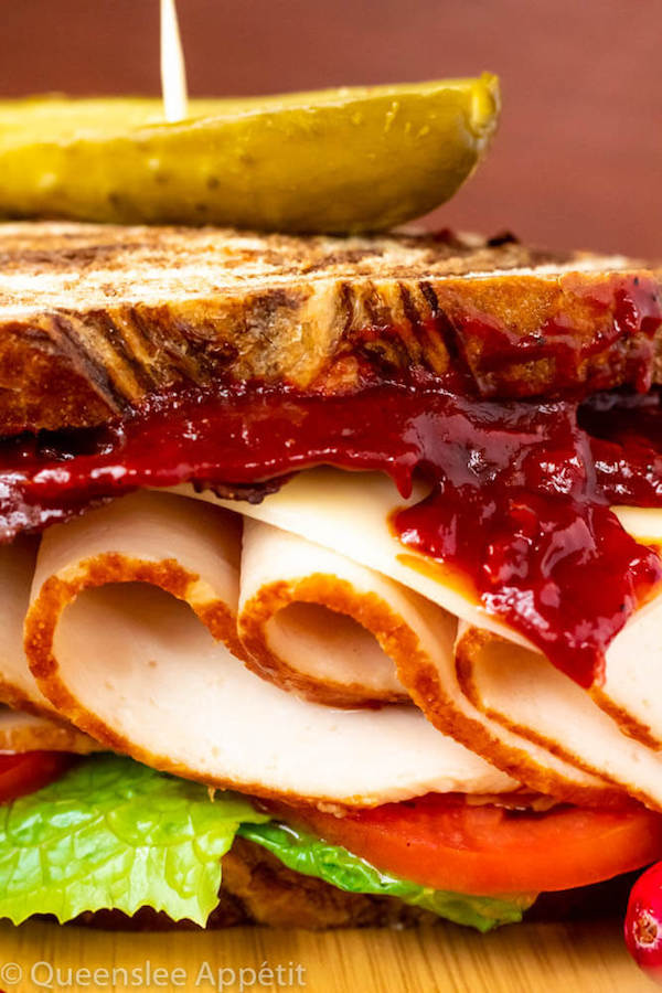 Turkey Sandwiches with Cranberry BBQ Sauce