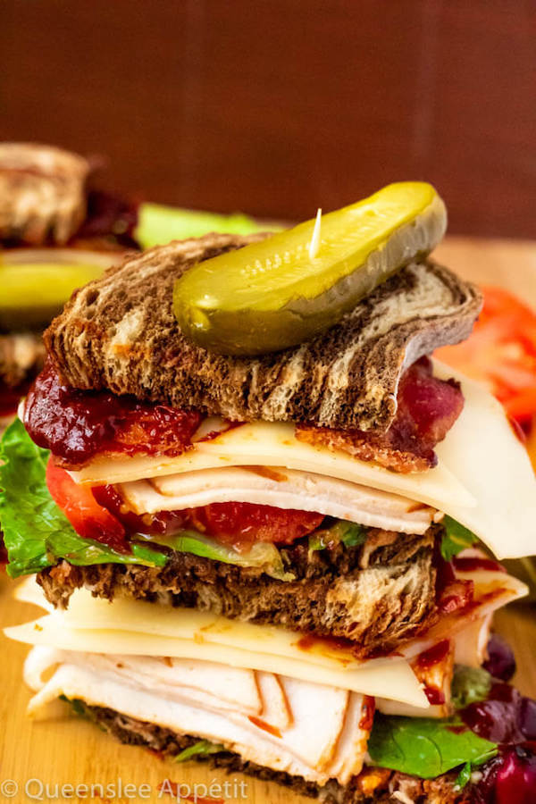 Turkey Sandwiches with Cranberry BBQ Sauce