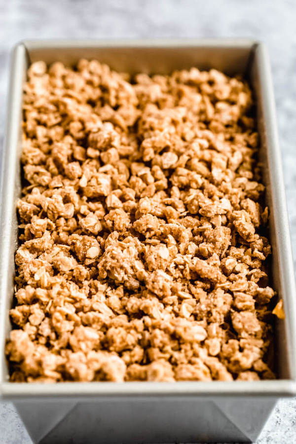 unbaked pumpkin streusel bread