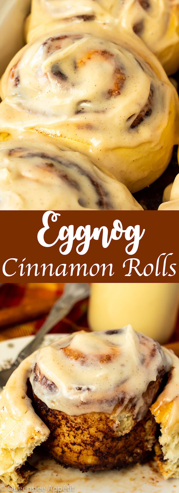 Eggnog Cinnamon Rolls