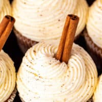 Eggnog Cupcakes with Eggnog Buttercream
