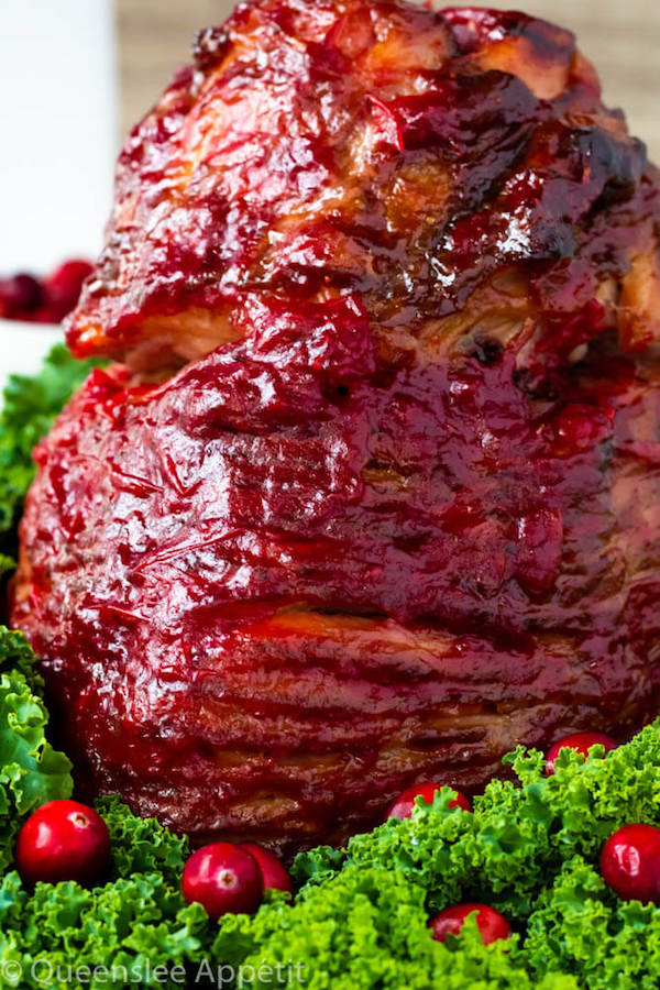 Honey Cranberry Glazed Ham