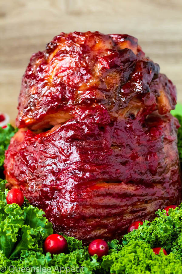 Honey Cranberry Glazed Ham