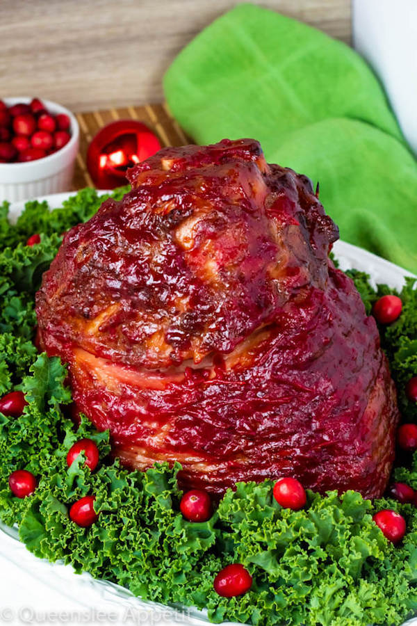 Honey Cranberry Glazed Ham