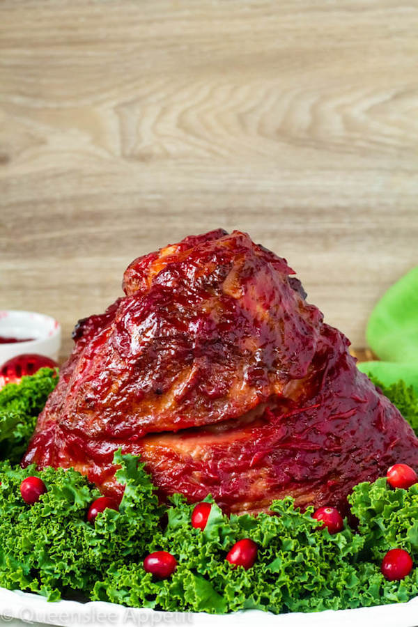 Honey Cranberry Glazed Ham