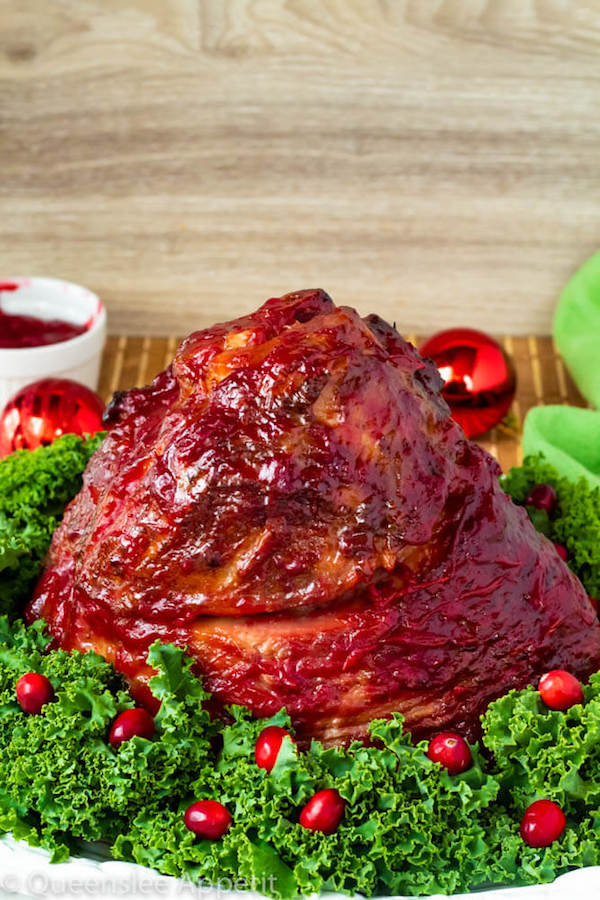 Honey Cranberry Glazed Ham