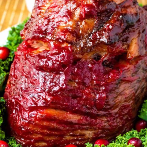 Honey Cranberry Glazed Ham