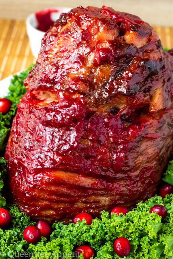 Honey Cranberry Glazed Ham