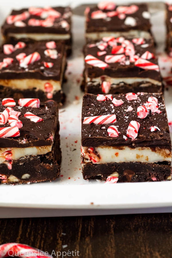 Peppermint Bark Fudge Brownies Recipe Queenslee Appétit
