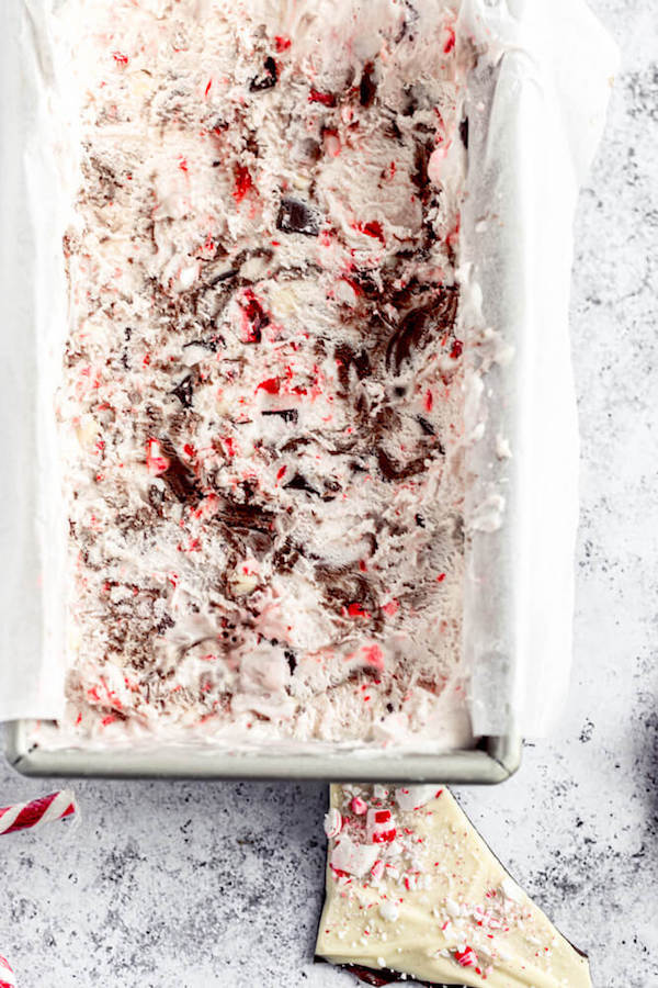 ice cream in loaf pan