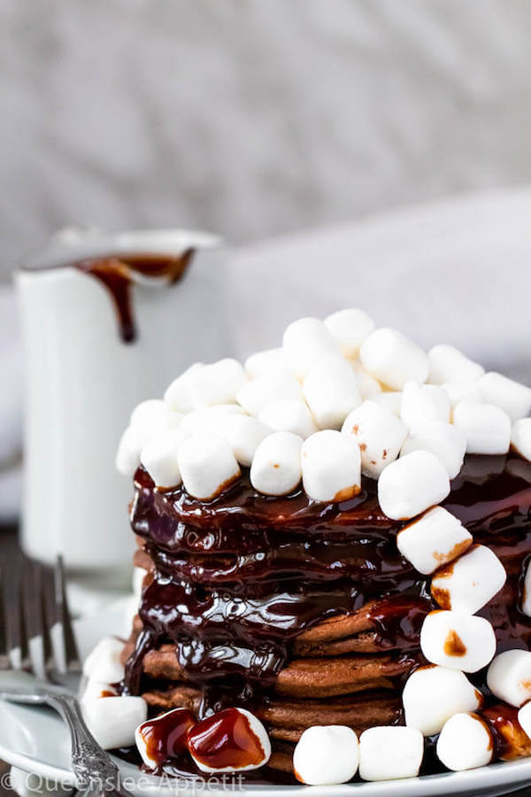 Hot Chocolate Pancakes