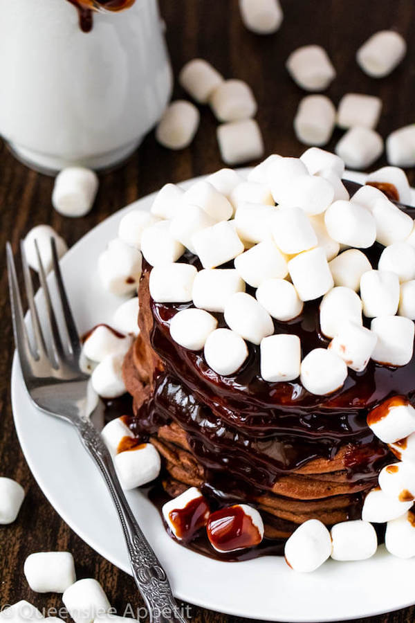 Hot Chocolate Pancakes