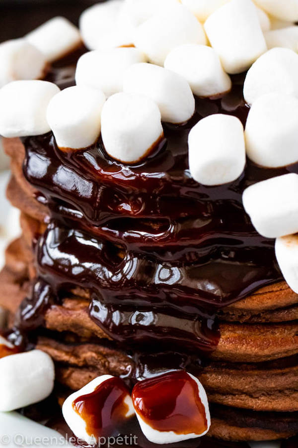 Hot Chocolate Pancakes