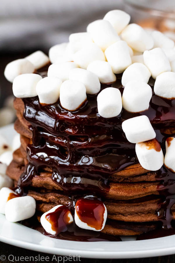 Hot Chocolate Pancakes