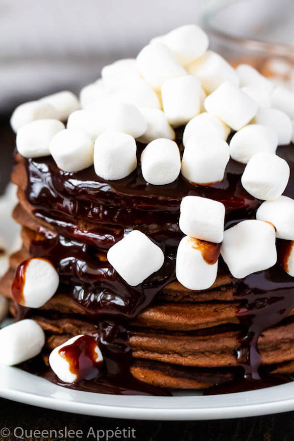 Hot Chocolate Pancakes