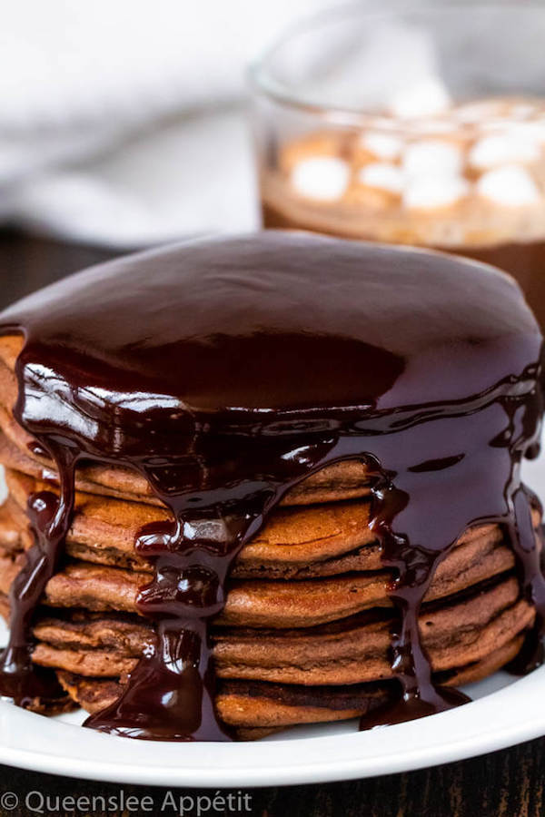 Hot Chocolate Pancakes