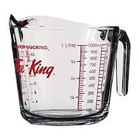 Anchor Hocking 77897 Fire-King Measuring Cup, Glass, 4-Cup