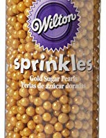 Wilton 710-1173 Sugar Pearls, 4.8-Ounce, Gold