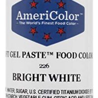 AmeriColor Food Coloring, Bright White Soft Gel Paste, 6 Ounce